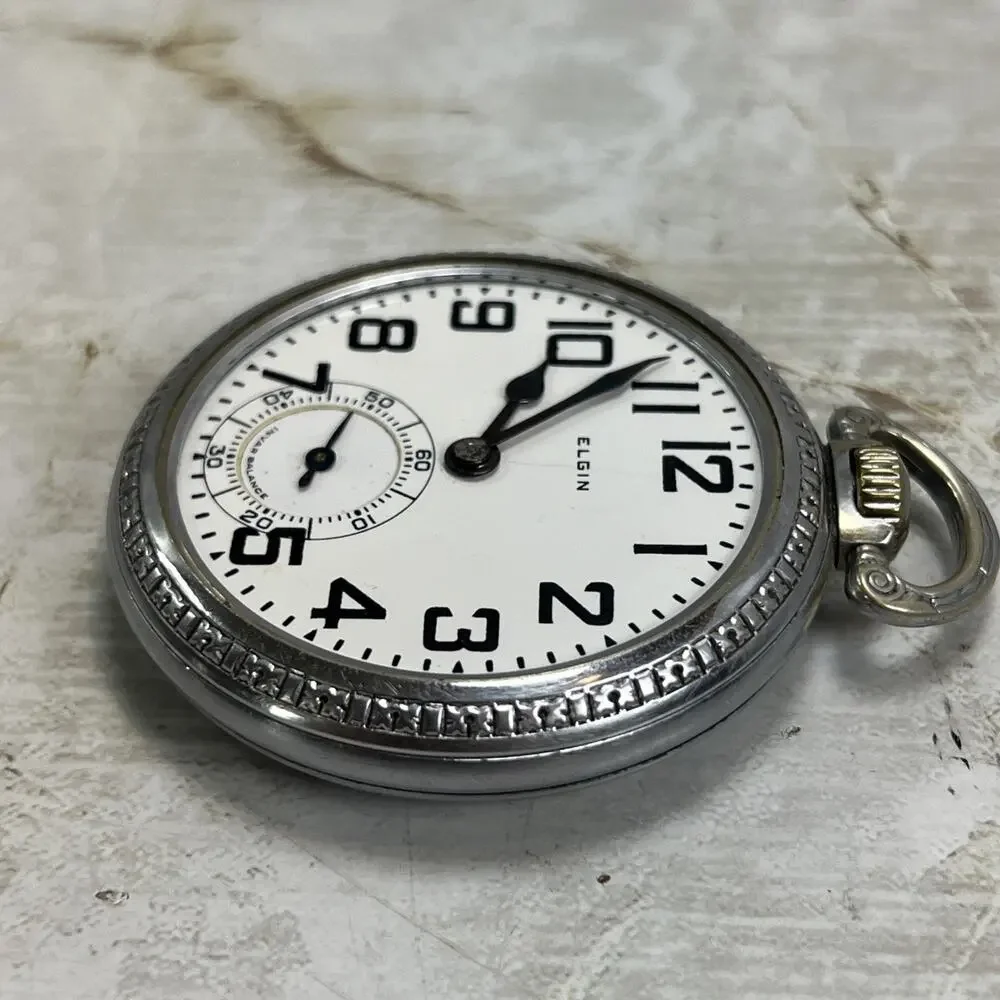 1924 Elgin BW Raymond Grade 472 Model 15 Jewel 21 Size 16s Pocket Watch **READ**